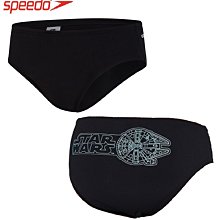 ~有氧小舖~2020 SPEEDO 運動三角泳褲 星際大戰 千年鷹號 7cm 黑x星際藍 特價