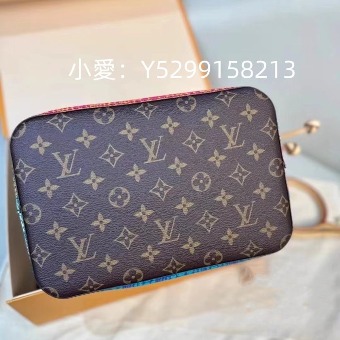 二手正品 LV 路易威登 2023款 neonoe 草間彌生 中號 水桶包 單肩斜挎包 m46473 現貨