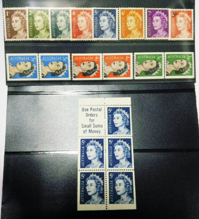 澳大利亞(Australia) 伊麗莎白二世 1966-73 - 5c booklet pane 386ca (umm)