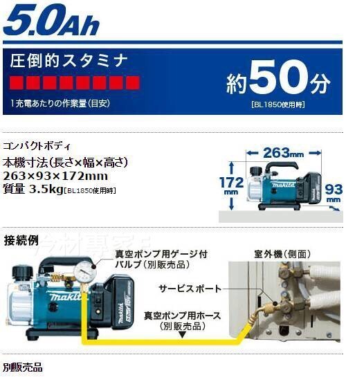 免運《日本牧田makita無線真空機+5.0鋰電全配》DVP180RT 公司貨 逆止閥 真空馬達 真空泵浦 冷氣冷凍