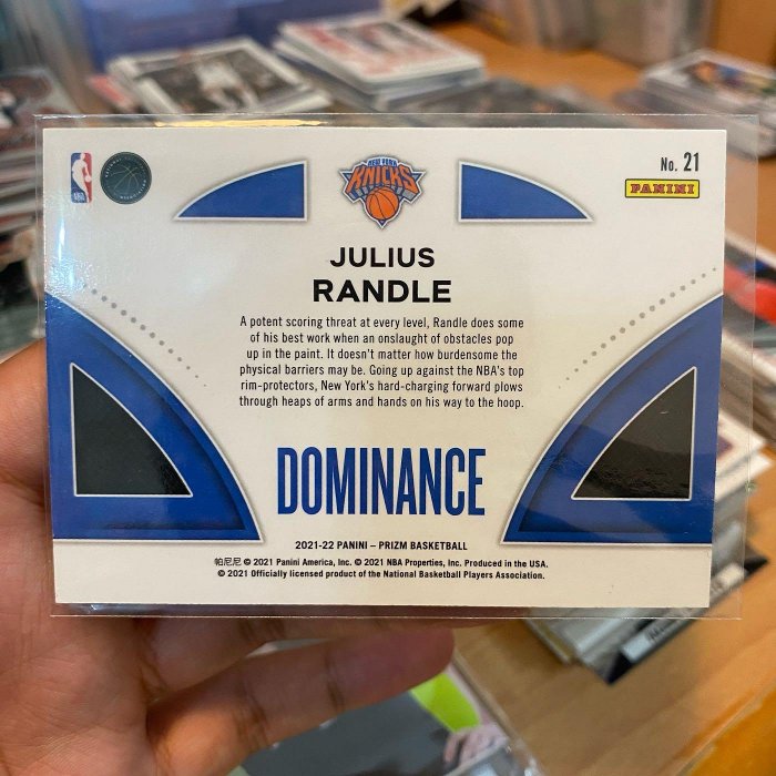 NBA球員卡 籃球卡2021-22 Panini Prizm Dominance Julius Randle