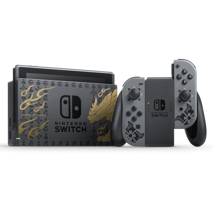 任天堂 Switch NS 主機 魔物獵人 崛起 特別版 特仕機 遊戲 同捆組 台灣公司貨電力加強版【台中大眾電玩】北屯