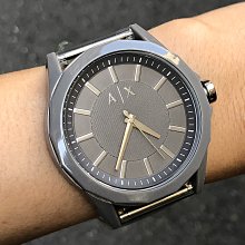 現貨 可自取 ARMANI EXCHANGE AX AX2633 亞曼尼 手錶 44mm 灰面盤 灰色橡膠錶帶 男錶女錶