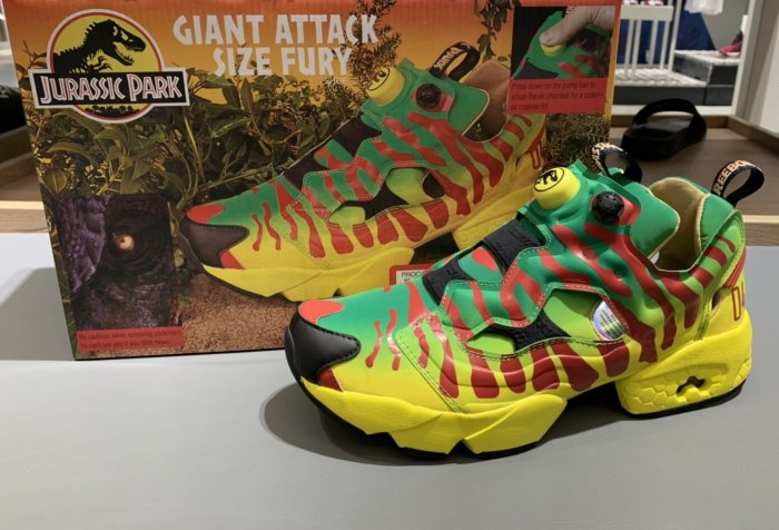 全新 Reebok Jurassic Park X Instapump Fury OG 經典鞋 GW0212