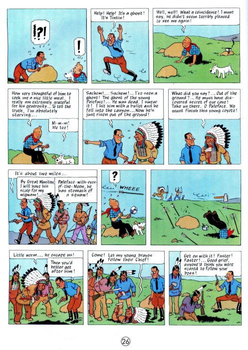 丁丁歷險記(英文版) Tintin in America《丁丁在美國》The Adventures of Tintin