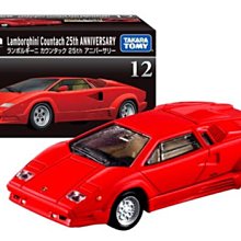 =海神坊=日本空運 Tomica 多美黑盒 PREMIUM 12 藍寶基尼 Countach 25週年紀念 合金模型車