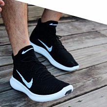 現貨 限時特價 南🔥 NIKE Free Flyknit Run 5.0 慢跑 編織 襪套 男 黑白834584-001