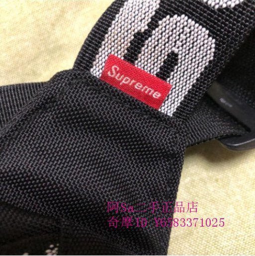 阿Sa二手  95新 Supreme 18SS 44th Waist bag 腰包 黑色 側背包 斜背包