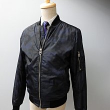 CA 西班牙品牌 ZARA MAN 深藍迷彩 鋪棉飛行夾克 S號 一元起標無底價P638