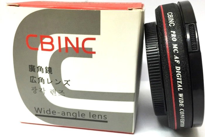 CBINC 超薄 廣角鏡0.7X 52mm松下DMC-GF3 GF2 GF1 GF5 GF6 14-42 廣角鏡頭含轉接環