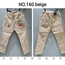 $尋寶小舖$23正韓直送 YANU JEANS 秋冬新品 綁帶鬆緊腰頭史奴比大口袋小直筒丹寧休閒褲/特價款N.160