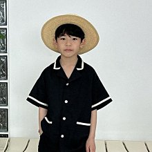 XS~XL ♥襯衫(BLACK) MAMAMI-2 24夏季 MMI240416-089『韓爸有衣正韓國童裝』~預購