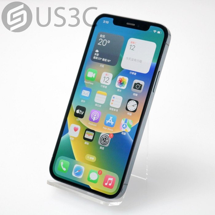 【US3C-桃園春日店】公司貨 Apple iPhone 12 Pro 256G 6.1吋 太平洋藍  A14仿生晶片 臉部解鎖 超瓷晶盾 二手手機 延保6個月