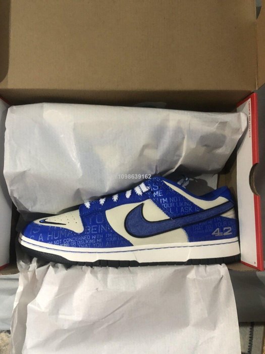 代購】Nike Dunk Low “Jackie Robinson”白藍色羅賓遜低幫休閒DV2122