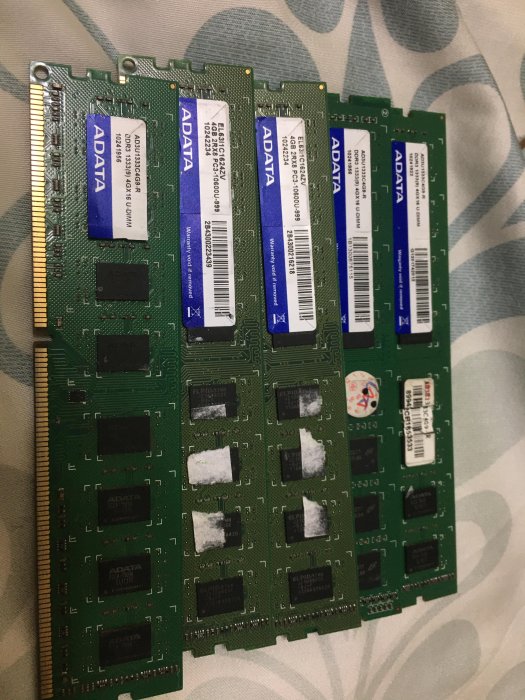 DDR3 4G 1333/1600 數隻 三大廠終保 可挑款台南善化可面交 金士頓 威剛 創見