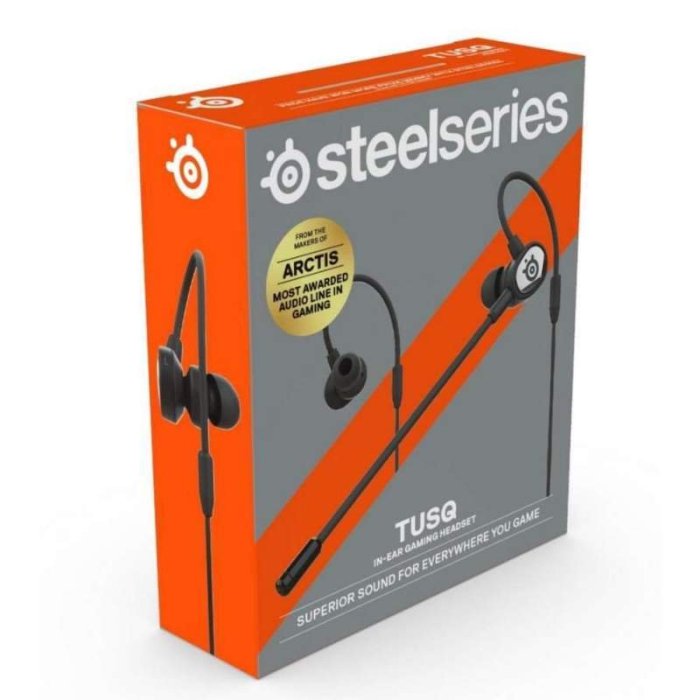 全新 賽睿 SteelSeries TUSQ 入耳式 有線耳機 輕量型 支援手機平板【板橋魔力】
