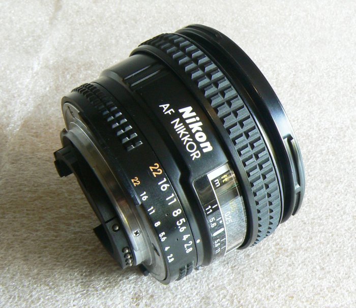 【悠悠山河】*~完美同新品~* 經典超廣 Nikon NIKKOR AF 20mm f2.8 D 全幅玻璃鏡 有光圈環