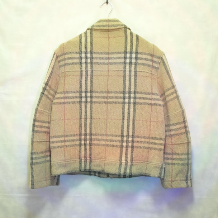Burberry 外套 夾克 羊毛 卡其經典格紋 極稀有 英格蘭製 老品 復古 古著 Vintage