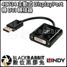 數位黑膠兔【 LINDY 林帝 41734 主動式 DisplayPort 轉 DVI 轉接器 】