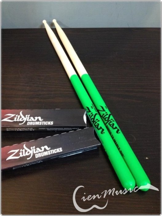 『立恩樂器』Zildjian 7A 綠色 防滑鼓棒 S7AMG 2雙免運費賣場可混搭 鼓棒 S7AMDG