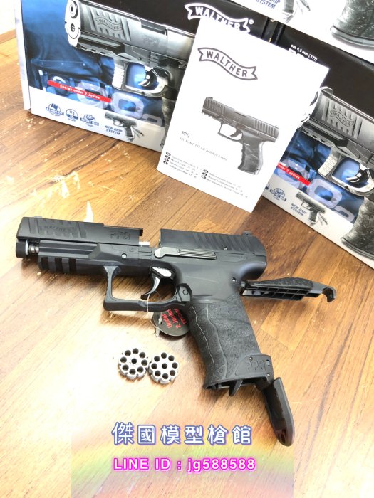 WALTHER PPQ 手槍 4.5mm 喇叭彈 CO2槍 (德國膛線來福線鉛彈警用警察武器BB槍)