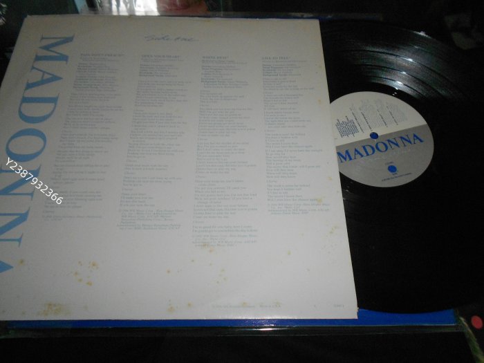 麥當娜 Madonna - True Blue 黑膠唱片LP 有海報 首版【懷舊經典】卡帶 CD 黑膠