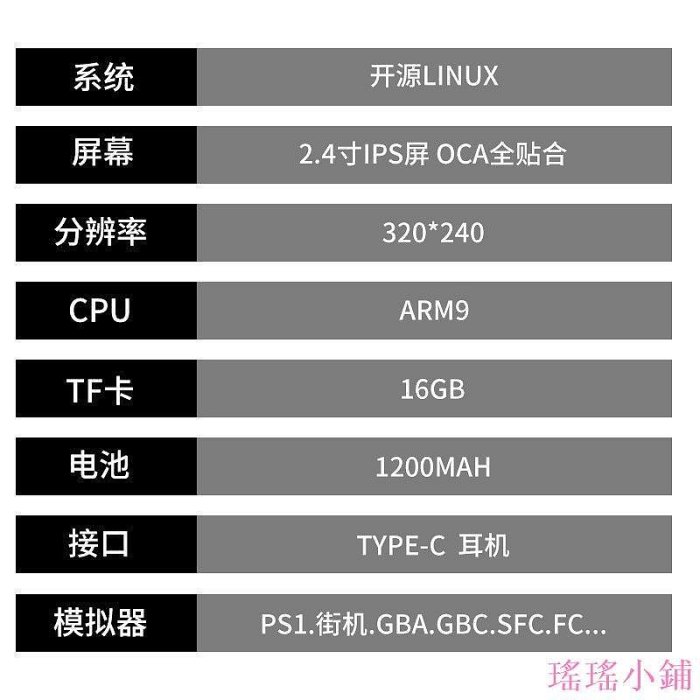 【熱賣精選】【GP 遊戲機】騰異跨境復古retro開源便攜老式迷你掌上游戲機懷舊gba電玩遊戲機