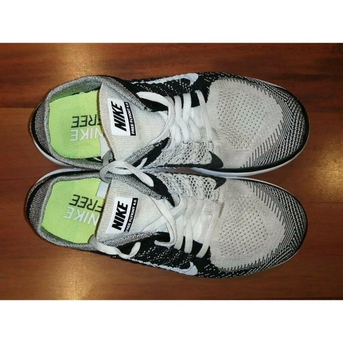 【正品】Nike Free 4.0 Flyknit 陰陽 黑白 編織 慢跑 631050-100潮鞋