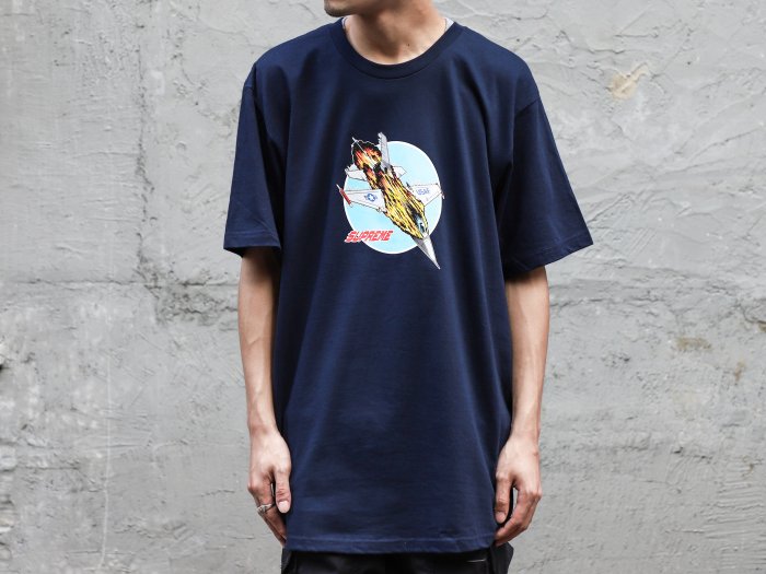 【QUEST】現貨 實拍 Supreme 20FW JET TEE 噴射機 圖案 短袖 短踢 藍