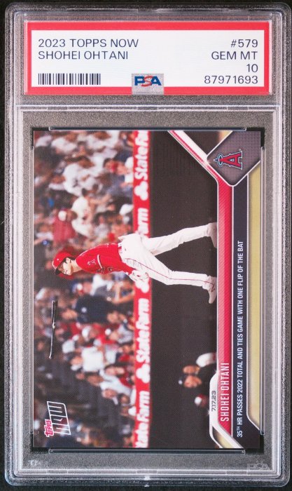 PSA10 大谷翔平 topps now #579 編號87971693