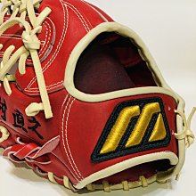 貳拾肆棒球-珍藏品!日本職棒近鐵猛牛大村直之Mizuno pro 大Ｍ金標硬式外野手套,岸本耕作作/反手