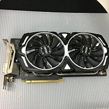 電腦雜貨店→微星GTX 1060 ARMOR 6G OCV1  顯示卡 二手良品 $2600