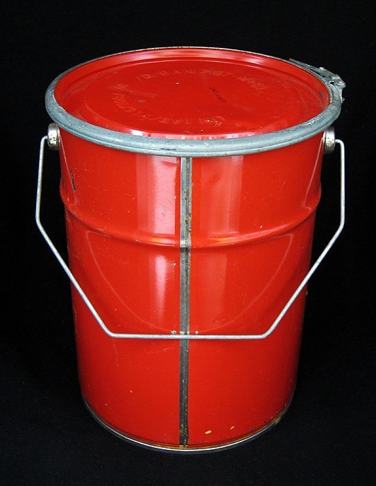 收納箱垃圾桶子置物箱花器油漆桶鐵器鐵桶歐美工藝品家飾品d【心生活美學】