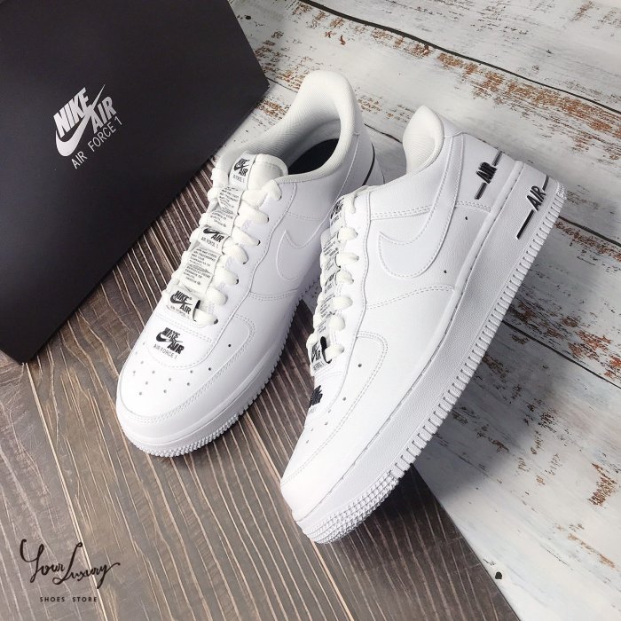 【Luxury】正品 Nike Air Force 1 '07 AF1 空軍一號 滑板鞋 黑白串標 螢光 藍白 三款