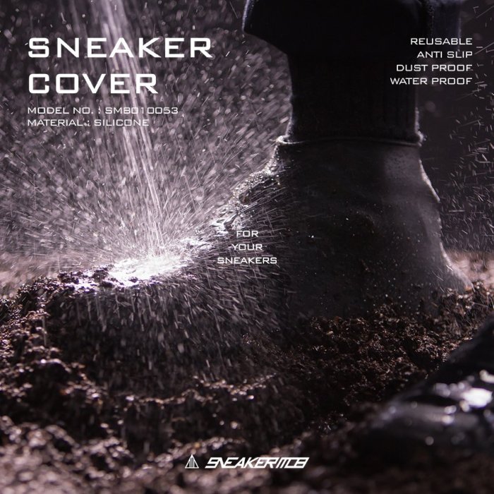 【高冠國際】SNEAKER MOB SNEAKER COVER 防水鞋套/ 雨鞋套 止滑 雨鞋  防水 彈性