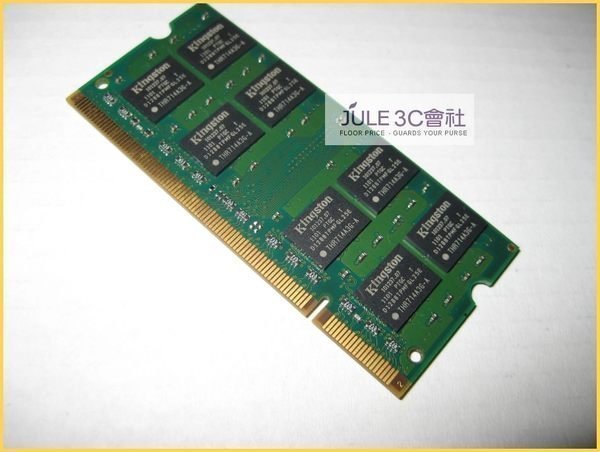 JULE 3C會社-金士頓Kingston DDR2 667 2GB 2G 終身保固/PC5300/KVR667D2S5/2G/ 筆記型/NB/雙面 記憶體