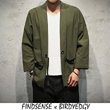 FINDSENSE 獨家打造 日系風格 外套 和服外套 春夏秋冬皆適合 外搭 和服 日本 武士 忍者 穿搭 並提供大尺碼