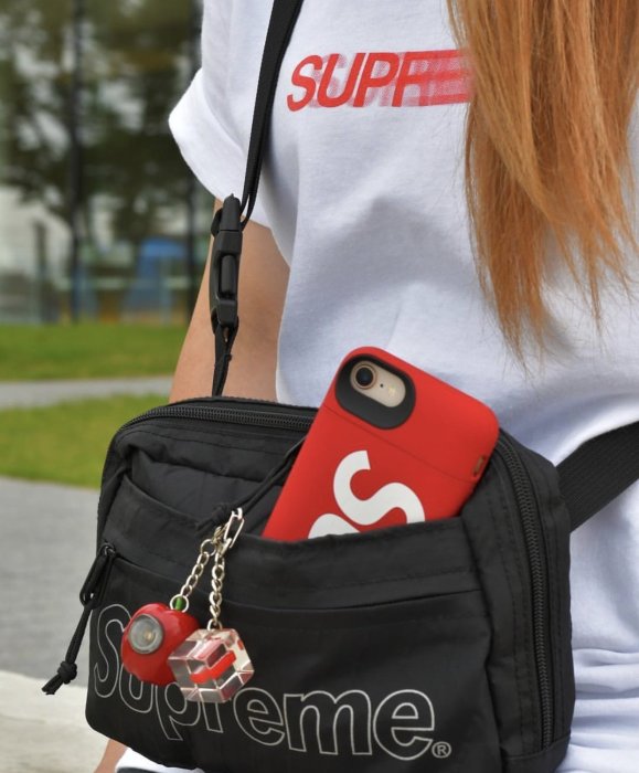 超搶手】全新正品2018秋冬FW Supreme Shoulder Bag 45代45TH 3M反光