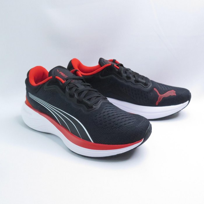 PUMA 37877701 Scend Pro Engineered 男 慢跑鞋 黑x紅白【iSport愛運動】