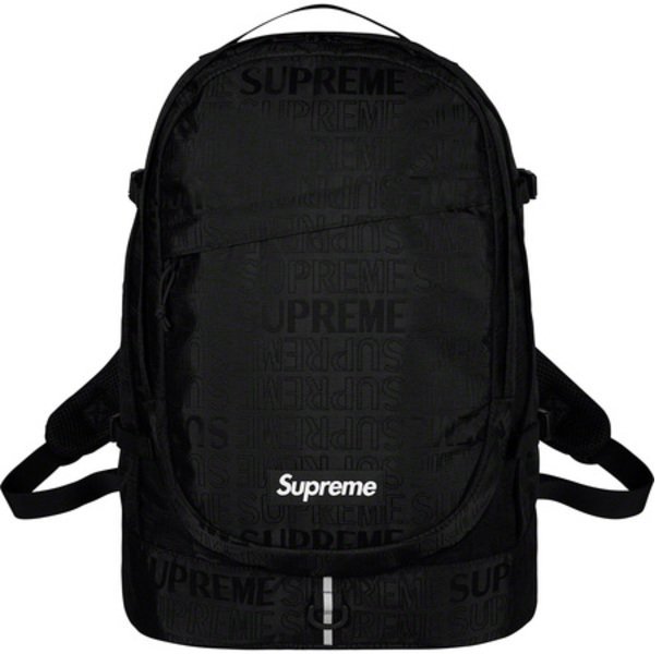 IMPRESSION】Supreme 19ss Backpack 46th 黑色隱形印刷登山運動後背包