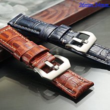 【時間探索】 Panerai 沛納海 代用 個性壓紋高級錶帶  ( 26mm.24mm.22mm)