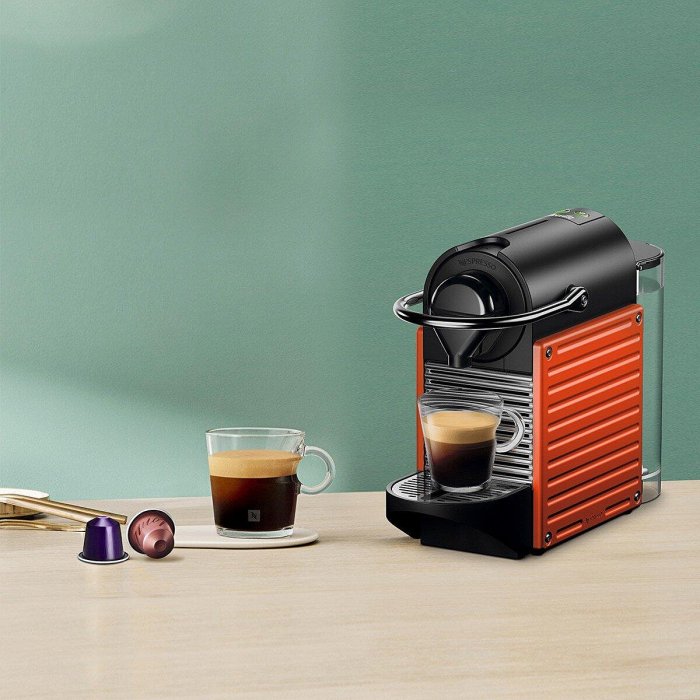💓好市多代購/可協助售後/貴了退雙倍💓 Nespresso Pixie 義式膠囊咖啡機 紅色 含40顆咖啡膠囊