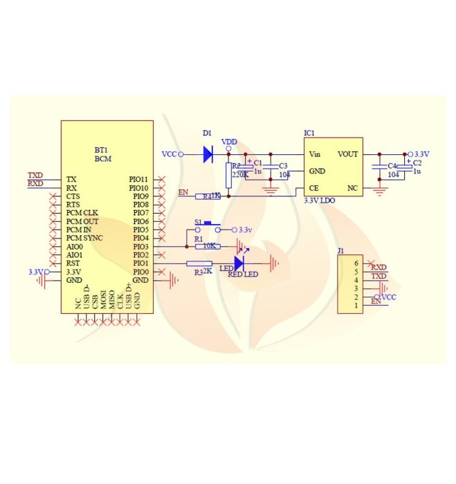 火焱魚 HC-06 4PIN 藍芽 藍牙 串口 從機端接收 模組 學術研究電子模組