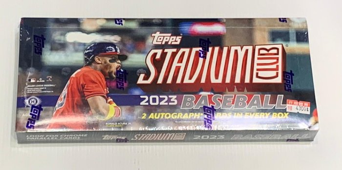 2023 MLB Topps Stadium Club棒球卡球場俱樂部Hobby盒卡*全新未拆封*仟