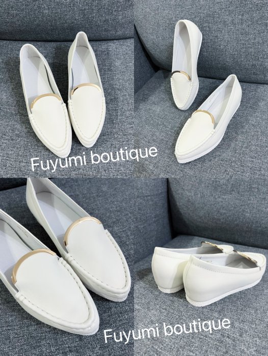 *~fuyumi boutique~*正韓 訂製款 真皮超柔軟小內增高尖頭平底包鞋34~40 正常版