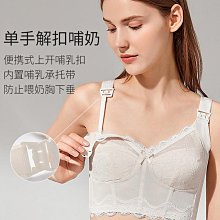 哺乳文胸胸罩大胸顯小喂奶聚攏防下垂收副乳內衣大碼薄款