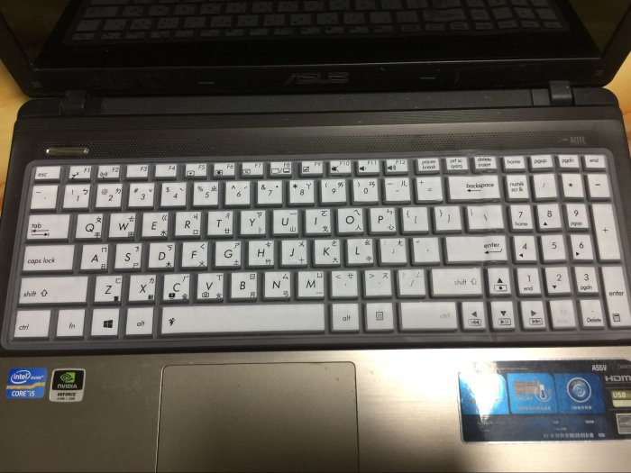 *蝶飛*中文注音彩膜ASUS P2530U A ASUS P2530UJ鍵盤膜ASUS PRO P2530UA