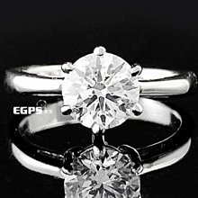 【永久流當品】白K金 GIA鑽石 1.21CT E/IF 3EX 六爪造型天然鑽石 JYD1474