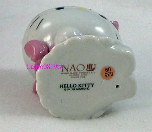 (全新正版~禮物)NAO  Hello Kitty 西班牙瓷偶LLADRO 副廠 SANRIO(另施華洛世奇水晶筆)