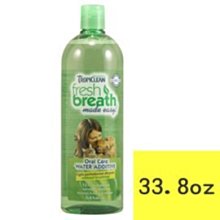 Ω永和喵吉汪Ω-美國Fresh breath鮮呼吸 寵物專用潔牙水33.8oz（1000ml）